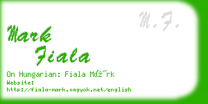 mark fiala business card